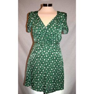 Free People Green Floral Mini Dress
